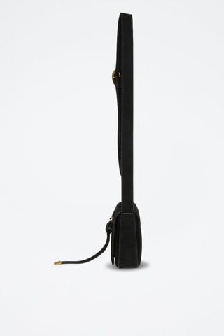 Bandolera de piel Klare - Negro
