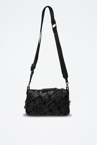Bandolera Annika - Negro y gris oscuro