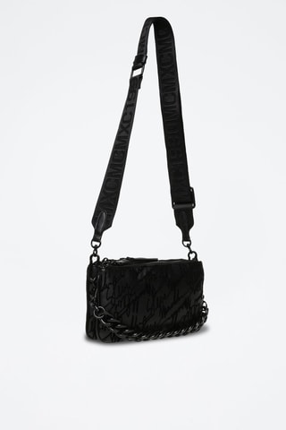 Bandolera Annika - Negro y gris oscuro