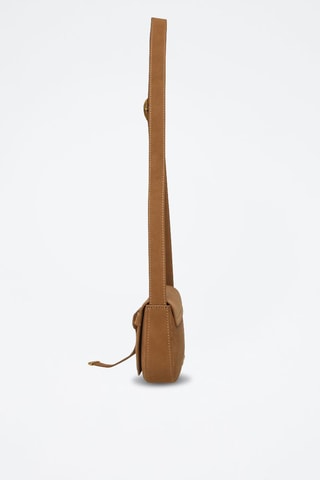 Bandolera de nobuk Bklare - Marrón claro