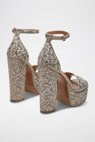 Sandalias de tacón Glam - Marfil