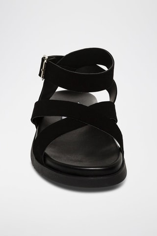 Sandalias de nobuk - Negro