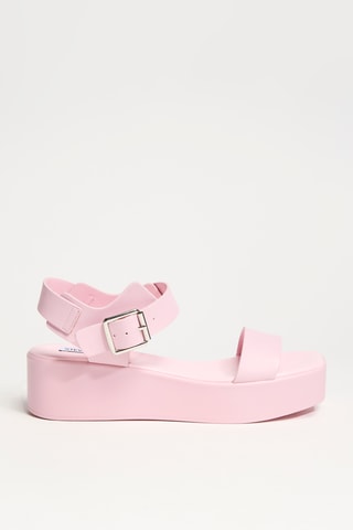 Sandalias de piel con plataforma Basher - Rosa