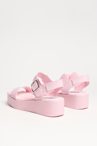 Sandalias de piel con plataforma Basher - Rosa