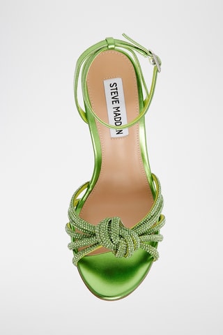 Sandalias de tacón Bedazzle - Verde