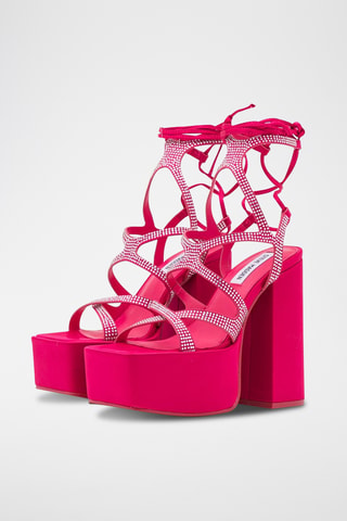 Sandalias de tacón Champagne - Rosa