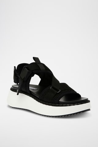 Sandalias de cuña Decorum - Negro