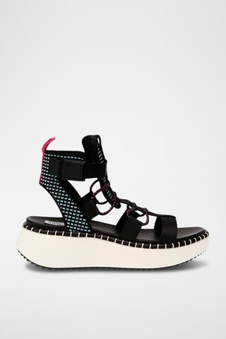 Sandalias de cuña Deelite - Negro