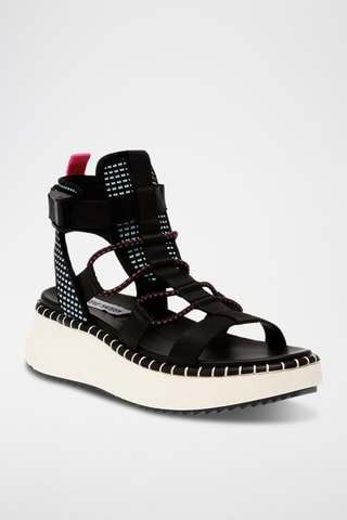 Sandalias de cuña Deelite - Negro