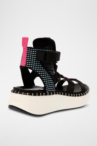 Sandalias de cuña Deelite - Negro
