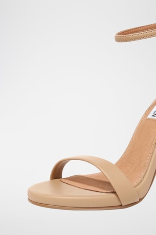 Sandalias de piel de tacón Stecy - Beige