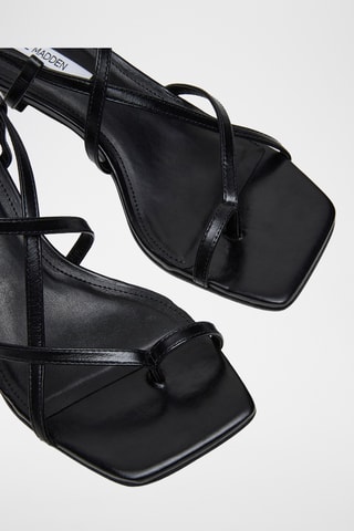 Sandalias de piel de tacón Treana - Negro
