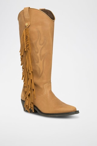 Botas de piel Wessel - Beige