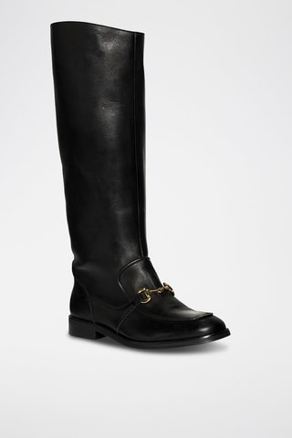 Botas de piel Night - Negro
