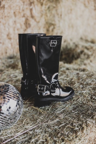 Botas con brillo Beau - Negro