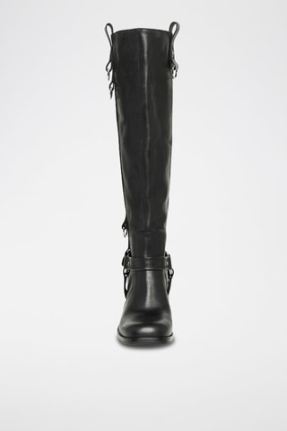 Botas de piel Vase - Negro