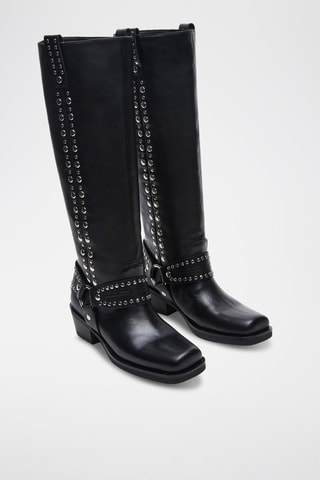 Botas de piel Radlee - Negro