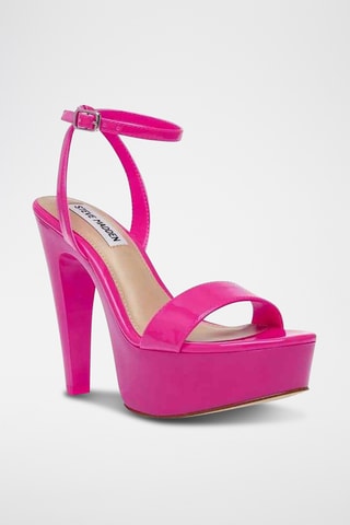 Sandalias de tacón Julien - Rosa vivo