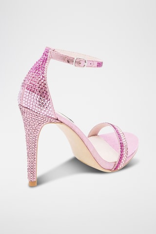 Sandalias de piel de tacón Stecy - Rosa
