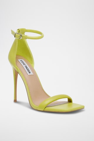 Sandalias de piel de tacón Stecy - Amarillo