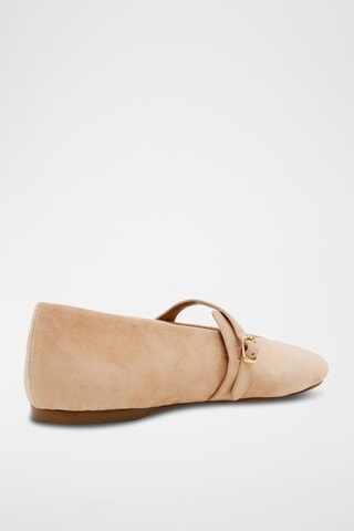 Babies de piel piel ovina nobuk - Camel