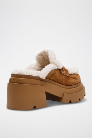 Sandalias de nobuk forradas de tacón Turnpike - Marrón claro