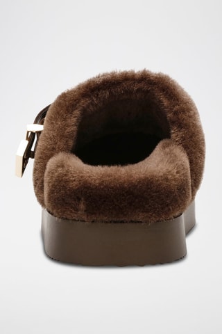 Sandalias de nobuk forradas Cozy Up - Marrón