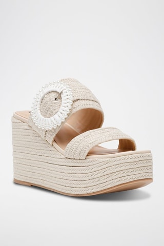 Sandalias de cuña Jaiden - Crudo