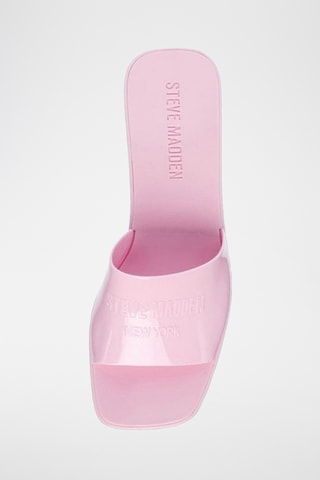 Sandalias con brillo de tacón Halston - Rosa