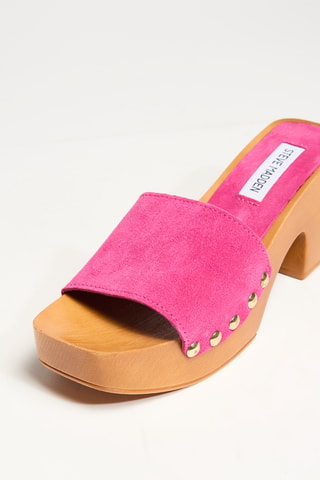 Sandalias de piel de tacón Izzy - Rosa