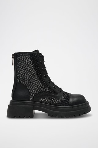 Botines de piel Ripcord - Negro