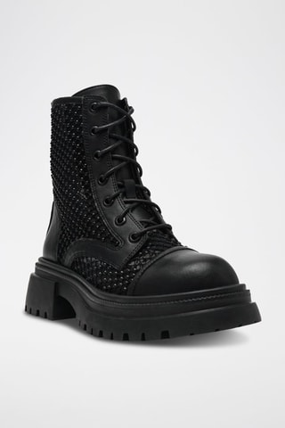 Botines de piel Ripcord - Negro