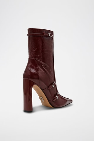 Botines con brillo Fastened - Burdeos