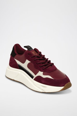 Zapatillas de piel con plataforma Starlyn - Burdeos