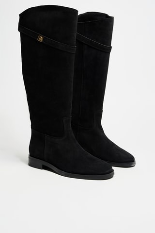 Botas de piel - Negro