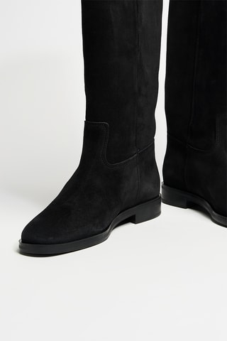 Botas de piel - Negro
