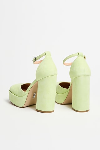 Zapatos de nobuk de tacón Charmin - Verde