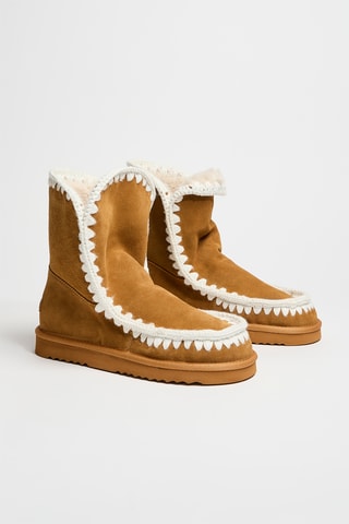 Botines forrados de nobuk Chipper - Marrón