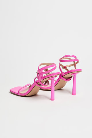 Sandalias con brillo de tacón Ensure - Fucsia