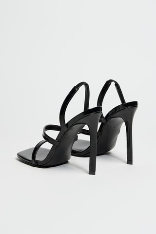Sandalias con brillo de tacón Grade - Negro