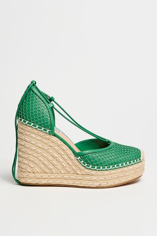 Alpargatas de cuña Loretta - Verde