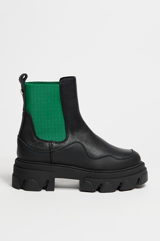 Botines Chelsea de piel Merilyn - Negro