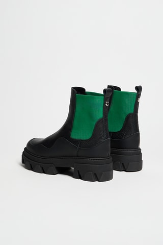 Botines Chelsea de piel Merilyn - Negro