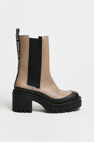 Botines Chelsea de piel Oanna - Beige