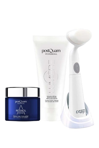 Soins anti-âge & brosse nettoyante - Visage, cou & décolleté - 3 produits