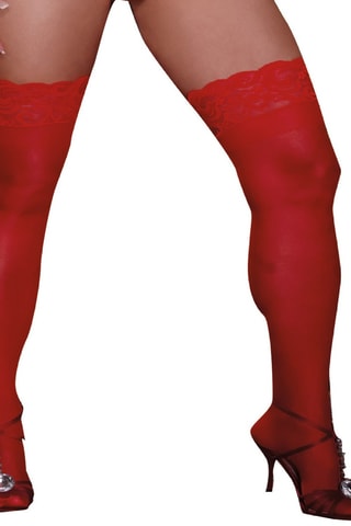 Bas autofixants - Rouge