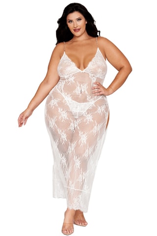 Nuisette et string - Blanc