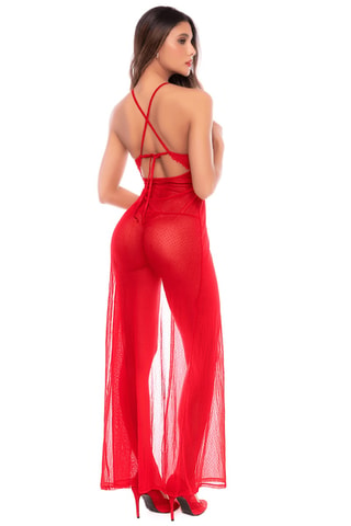 Nuisette et string - Rouge