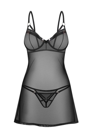 Nuisette et string - Noir
