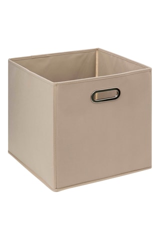 Boîte de rangement - 31 x 31 x 31 cm - Beige